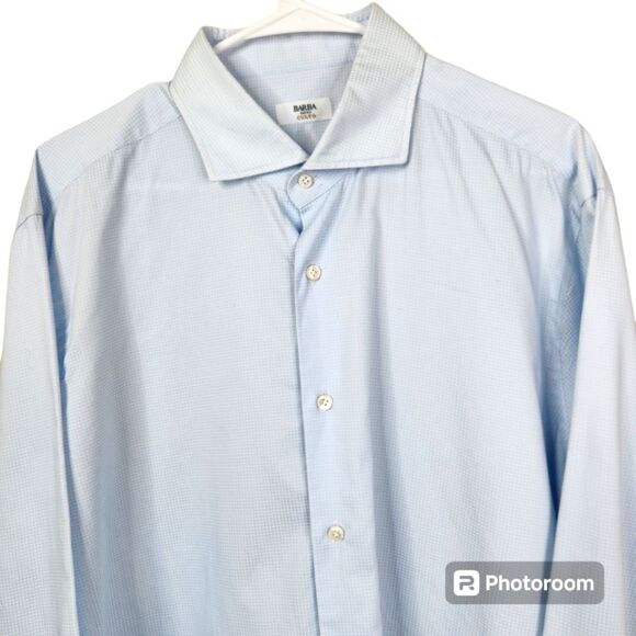 Barba Napoli Mens Culto Long Sleeve Button Down Dress Shirt 45-18 - Picture 3 of 6